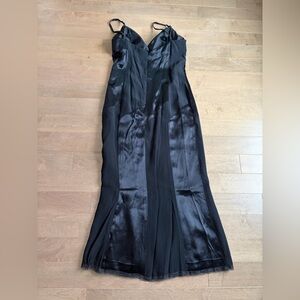 Vintage Alyce Designs Black Midi Dress 90s